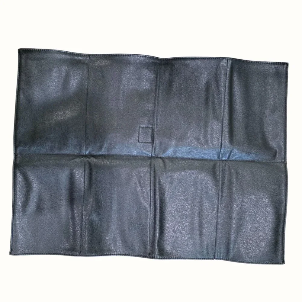 Fawn Design Black Leather Convertible Baby Bag Set